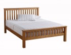 Oak bed Katrina and Olimp pocket mattress set