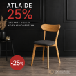 Ozolkoka krēsls ISKU ar Jazz 22 graphite sēdīti